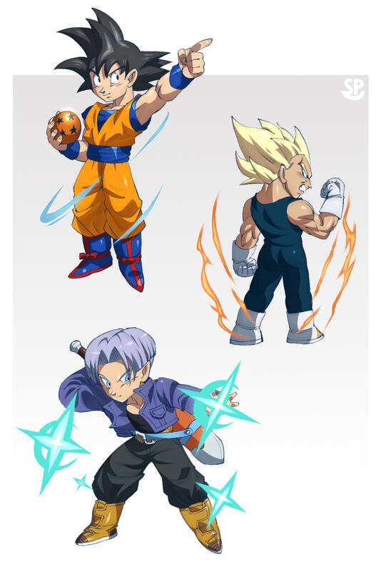 Dragon Ball sticker/keychain mockups
